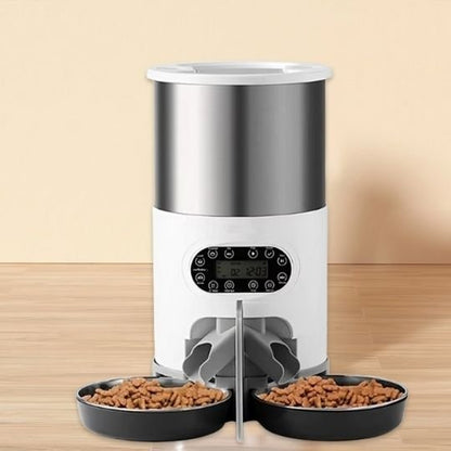 distributeur automatique croquettes chat double bols 