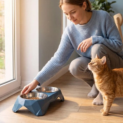 gamelles chat design geometrique moderne maitresse chat