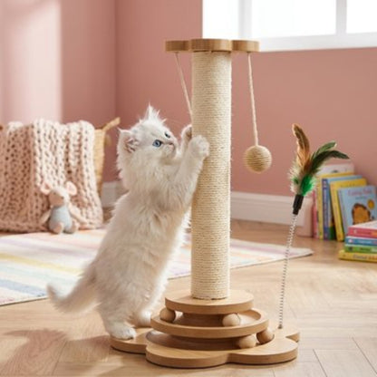 griffoir chat bois massif chat debout chambre
