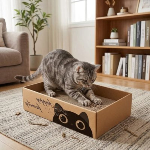 griffoir chat carton chat griffant salon