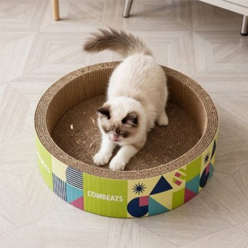 griffoir chat carton design circulaire salon chat griffant