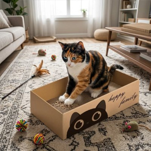 griffoir chat carton durable salon chat griffant