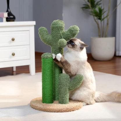 griffoir chat design cactus bicolore chat debout