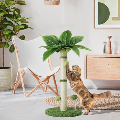 griffoir chat design palmier chat jouant salon