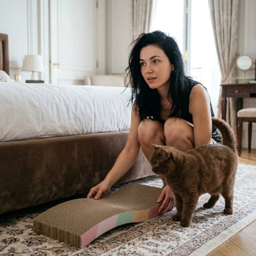 griffoir chat durable vague maitresse chat debout chambre