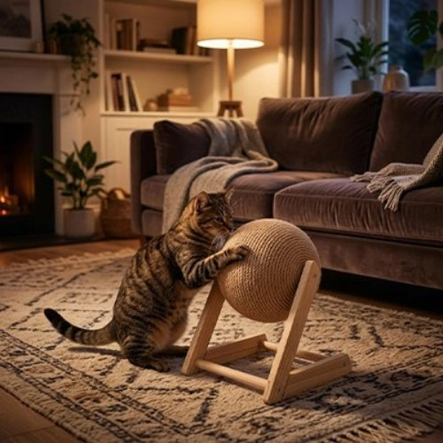 griffoir chat format en l chat griffant salon