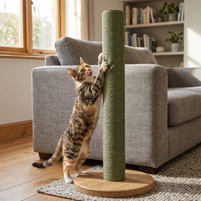 griffoir chat griffant poteau arbre a chat vert