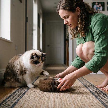 griffoir chat spirale maitresse chat assis