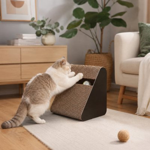 griffoir chat triangulaire chat jouant salon