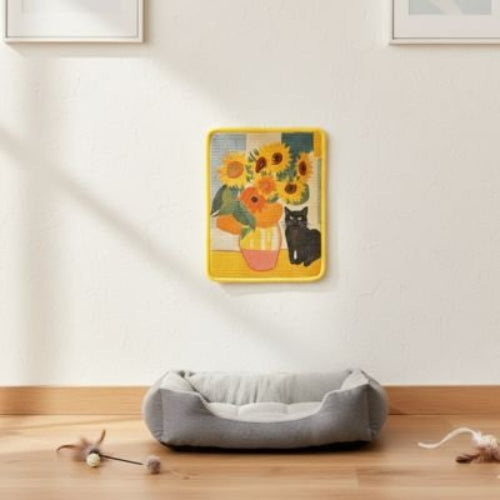 griffoir pour chat fixation murale salon