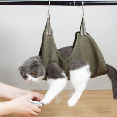 hamac-à-chat-toilettage-coupe-ongles