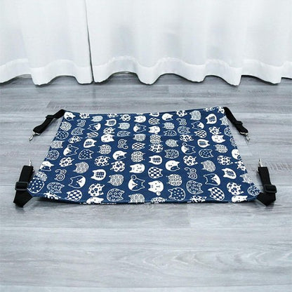 hamac pour chat bleu sangles ajustables