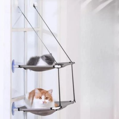 Hamac pour chat fenetre | Deux niveaux - Mon Adorable Félin