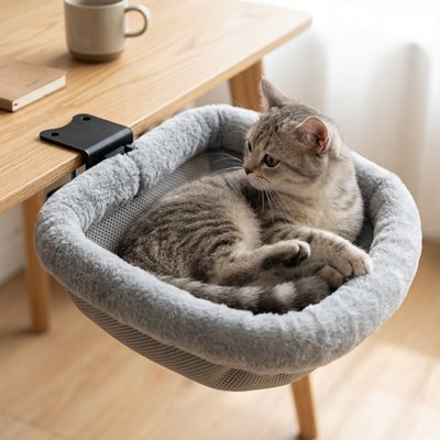hamac pour chat fixation reglable chat allonge table