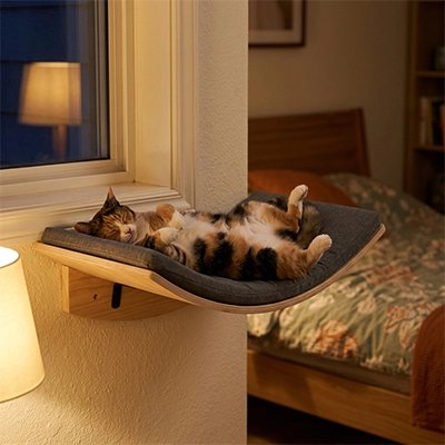 hamac pour chat mural chat dormant chambre