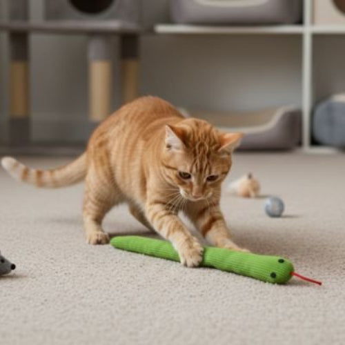 jeu chat serpent chat jouant
