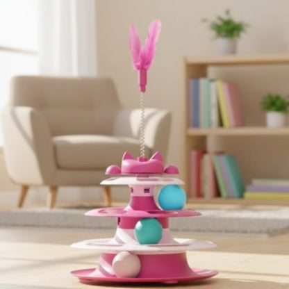 jeu chat tour interactive rose salon