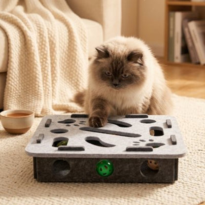 jeu pour chat plateau interactif chat jouant