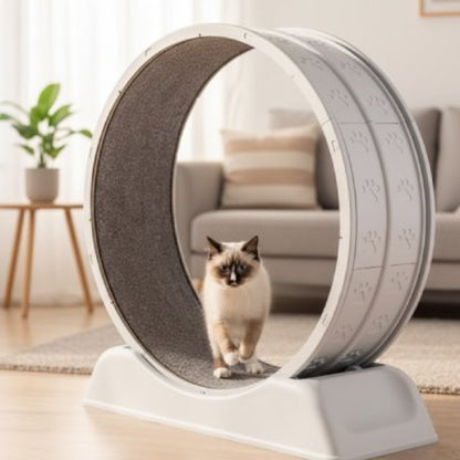 jeu pour chat roue chat assis