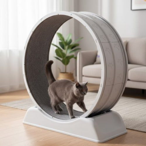 jeu pour chat roue chat debout salon