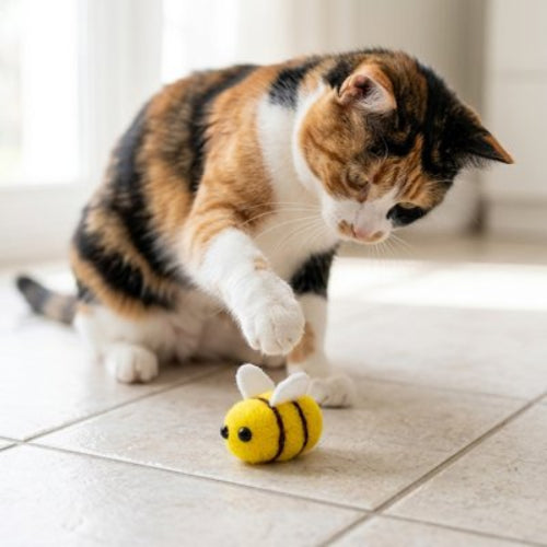 jeux pour chat abeilles chat assis