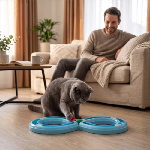 jeux pour chat circuit maitre chat jouant salon