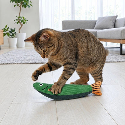 jeux pour chat poisson vert chat jouant