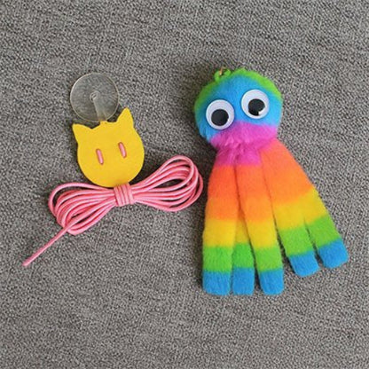 jeux pour chat poulpe multicolore arc en ciel