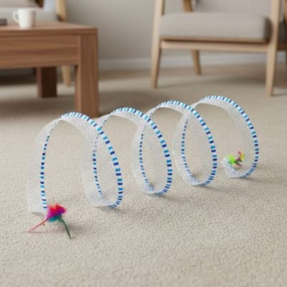 jeux pour chat spirale transparente salon