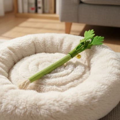 jeux pour chat tige celeri coussin