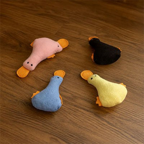 jouet chat canard multicolore