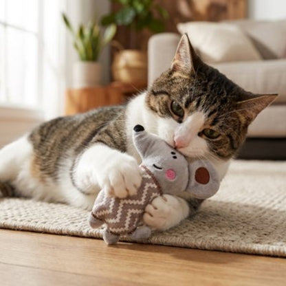 jouet chat design amusant souris chat jouant salon