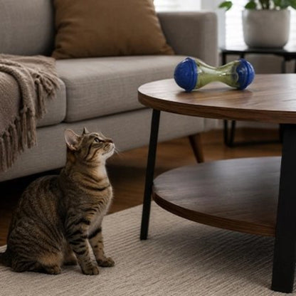 jouet chat distributeur ludique chat assis salon