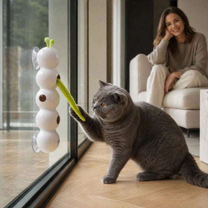 jouet chat interactif chenille maitresse avec chat