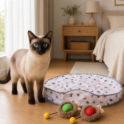 jouet chat interactif circulaire chat debout