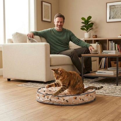 jouet chat interactif circulaire maitre chat jouant