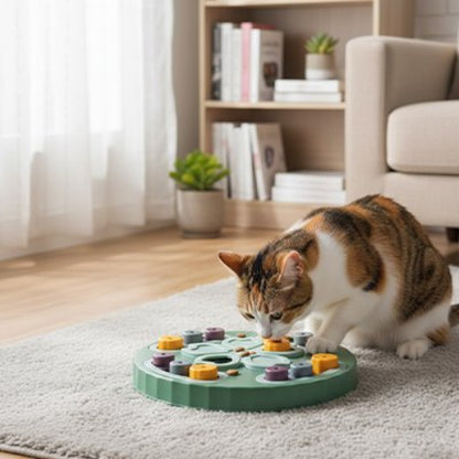 jouet chat interactif plateau amusant vert chat jouant salon