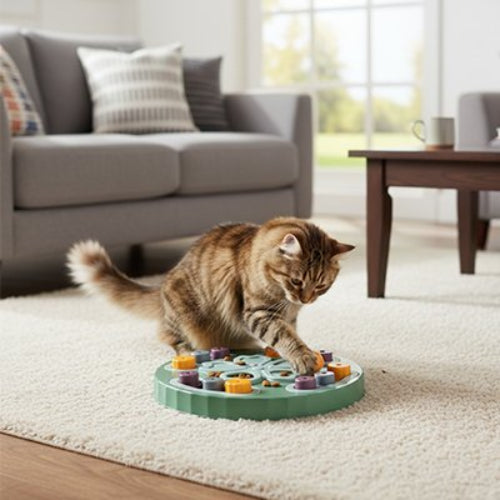 jouet chat interactif plateau amusant vert salon chat jouant