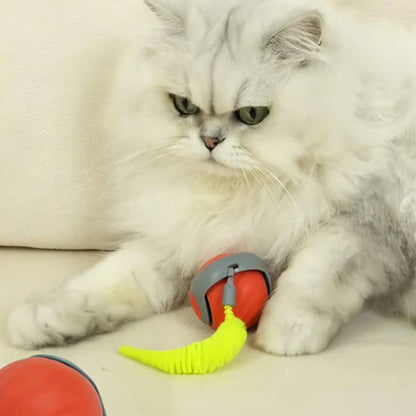 jouet chat interactif rouge boule electrique intelligente chat jouant
