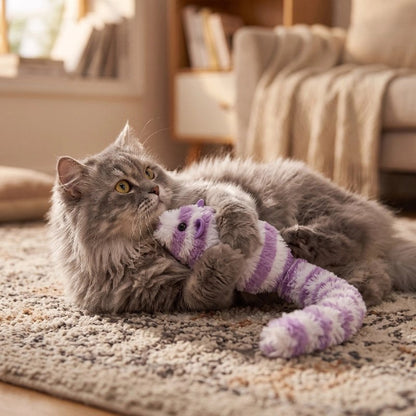 jouet chat interactif souris couineuse chat jouant salon