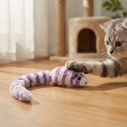 jouet chat interactif souris couineuse salon chat jouant