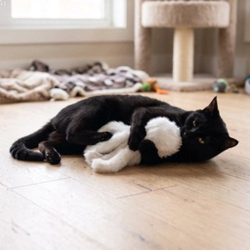 jouet chat poulpe en peluche chat attrapant
