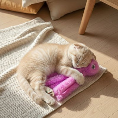 jouet chat poulpe violet chat dormant