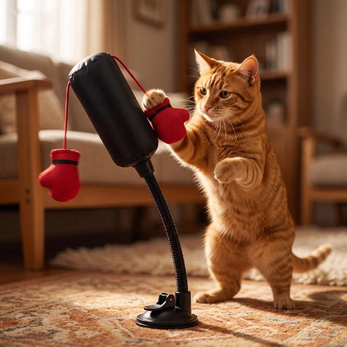 jouet chat punching ball interactif chat jouant debout