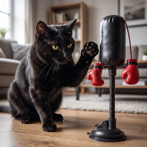 jouet chat punching ball interactif chat jouant salon