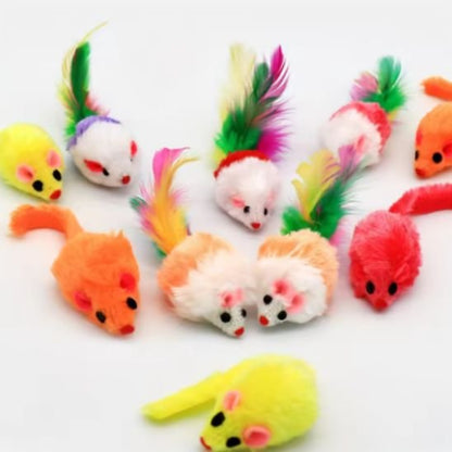 jouet chat souris attractives multicolore