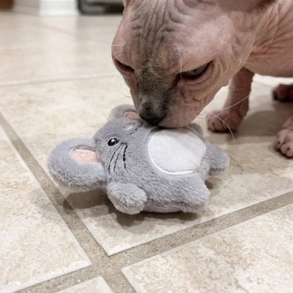 jouet chat souris en peluche avec chat