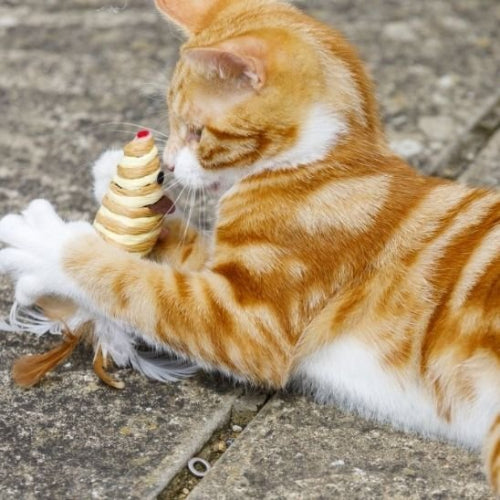 jouet chat souris en sisal chat allonge