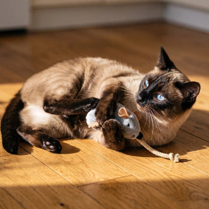 jouet chat souris realiste chat attrapant