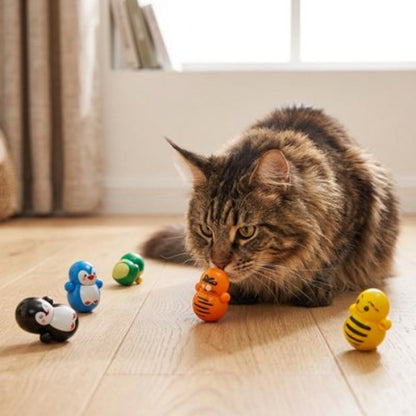 jouet pour chat figurines animaux avec chat